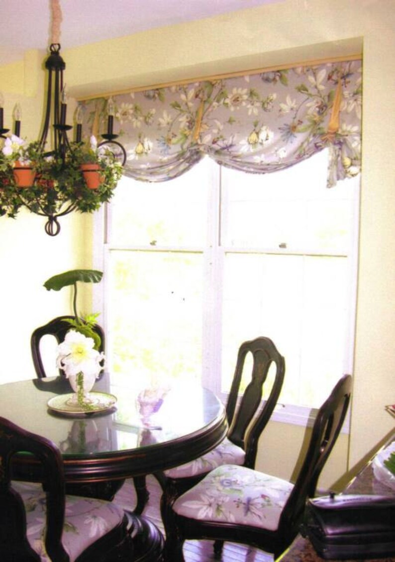 your fabric,my lining London Valance CUSTOM WINDOW TREATMENT