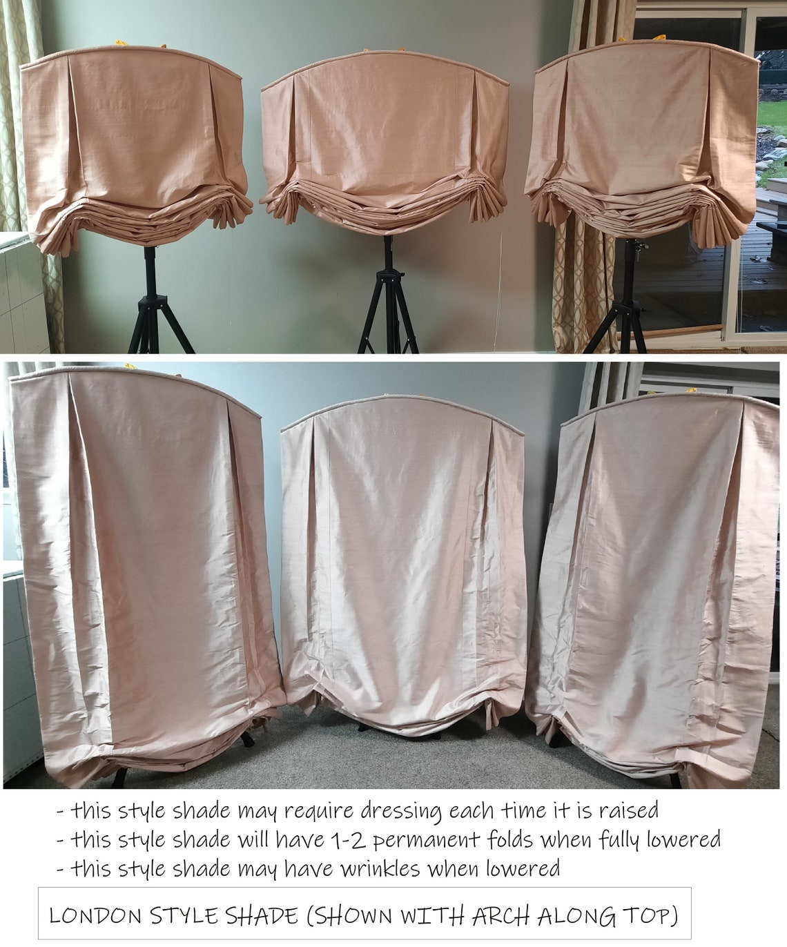 LONDON STYLE ROMAN Shade custom Etsy