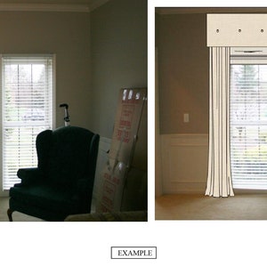 CUSTOM WINDOW TREATMENTS - Digital Rendering - Etsy