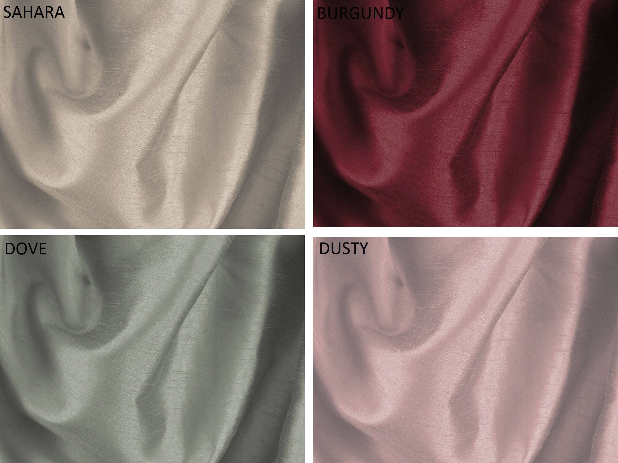 Luxurious CUSTOM Faux SILK DRAPES / Curtains (fabric & Lining Included