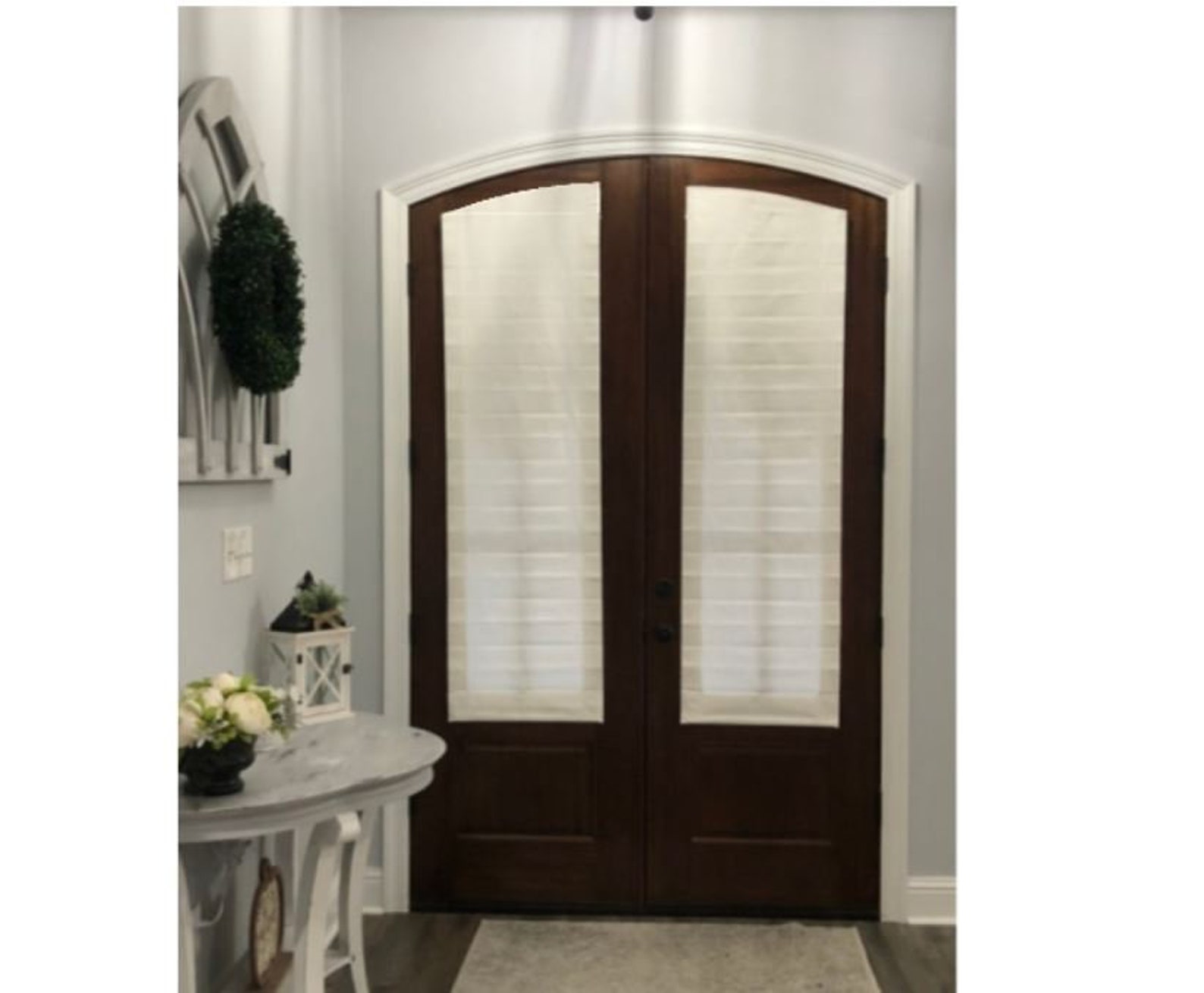 ARCHED ROMAN SHADE for Your Door Custom Price is per Shade Etsy
