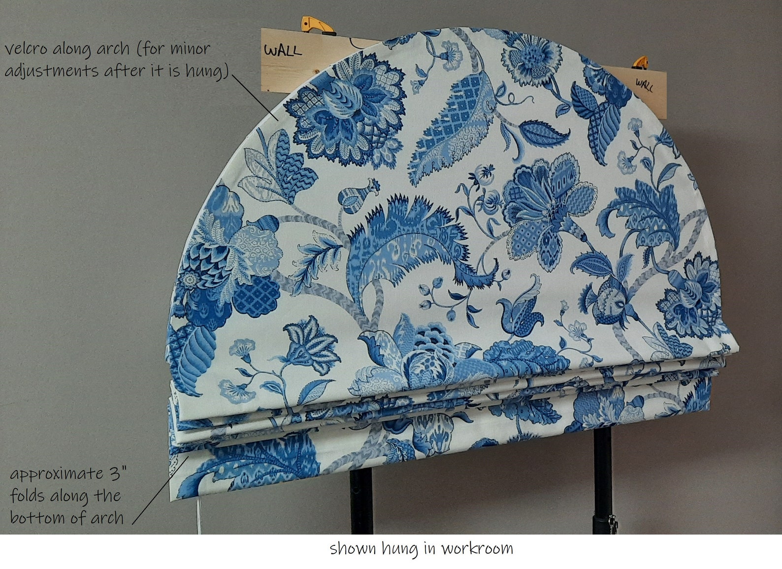 ARCHED ROMAN SHADES Custom Etsy