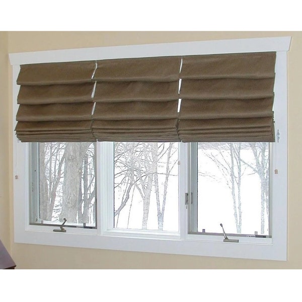 Custom SOFT FOLDED roman shade