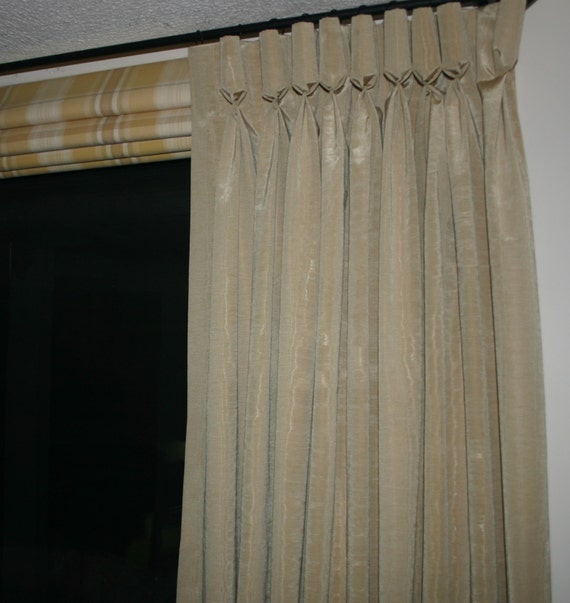 Goblet Pleat Drapery Panel Custom Made To Order Use My Etsy