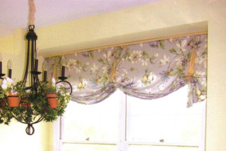 your fabric,my lining London Valance CUSTOM WINDOW TREATMENT