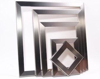 STAINLESS STEEL Picture Frames From 4x4, 5x7, 8X10, 12x12, 10X10, 11X14, 10X20, 14x14, 16x20, 20x30 Custom Sizes Available