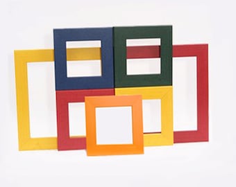Square Picture Frames-Candy Wash Colors 4x4 5x5 6x6 7x7 8x8 up to 24x24" for Home, Office, Photography, Artist, Crafters