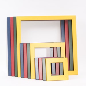 6x6 Picture Frame With Circle Opening for Square Photo Can Be ANY COLOR 6x6  With Outside Cove Build up Edge in Your Choice of Color 