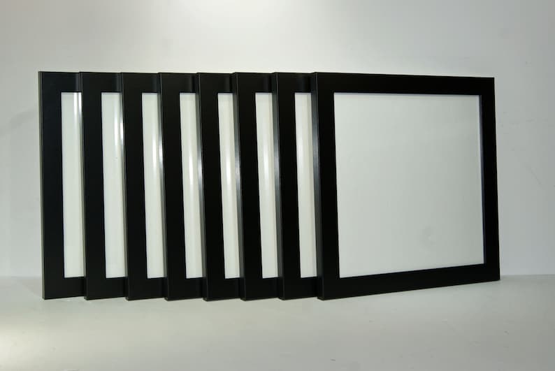 Square Black Picture Frames 4x4 5x5 6x6 7x7 8x8 9x9 10x10 Etsy