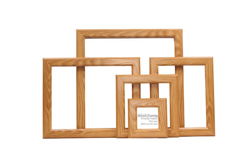 Oak Picture Frames From 4x4 20x30 or Larger Custom Sizes Etsy