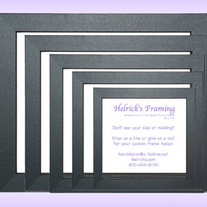 6x6 Square Black Picture Frames from 7x7 to 24x24 for Home, Office, School, Business, Hotels, Photography, Artist and Professionals image 2
