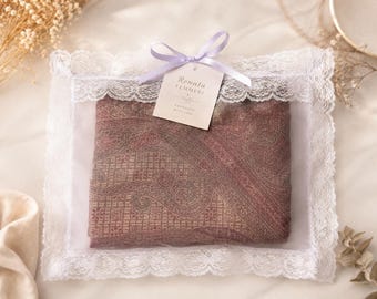 BALD KOMMEND - Set von 5 - Handgemachter Organza Organizer für Zarte Pullover, Seidenschals