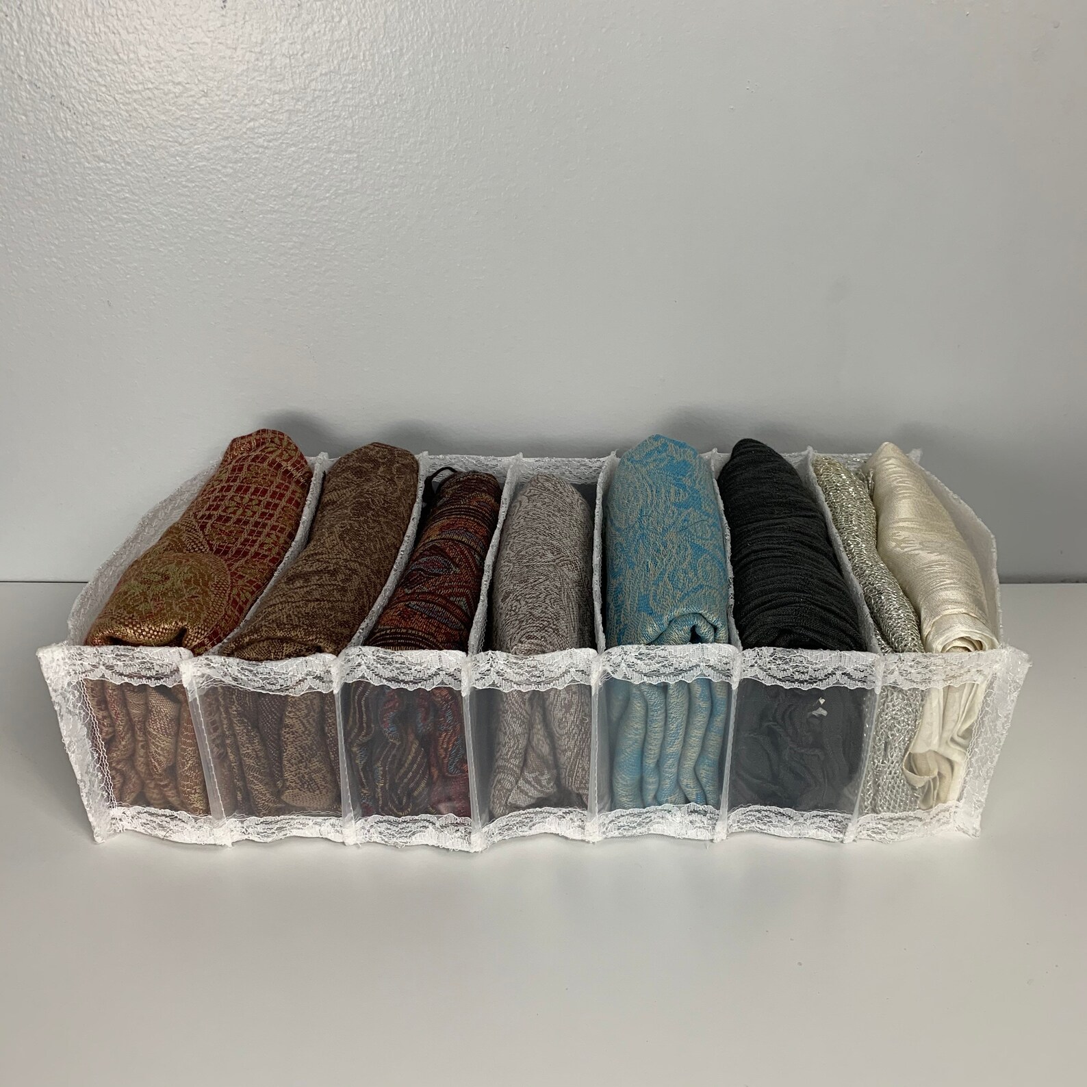 Scarf Organizer drawer Organizer Pashmina Organizer Divider Folding