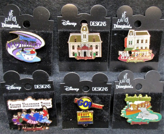 No.3638) Set of 6, Disney Collector Push Pins, Di… - image 1