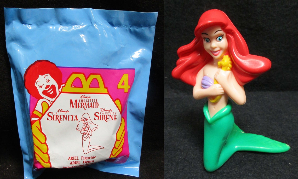 Set of 8 Disney Little Mermaid Happy Meal Toys. Mint Etsy