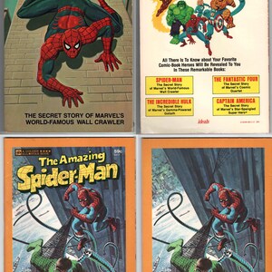 2551aa)  Set of 2 Golden Pub. And Ideals Pub., Spider Man and The Amazing Spider Man. Fine to Very Fine + Condition