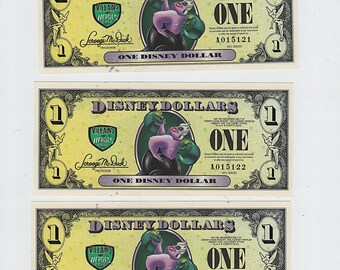 Disney Dollars- Complete Set of 43 - Mickey Mouse Money