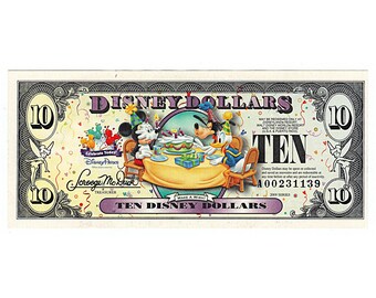 Disney Dollars- Complete Set of 43 - Mickey Mouse Money