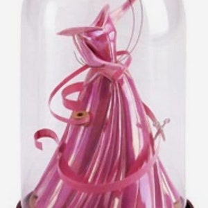 No.3842D)  Disney WDCC Sleeping Beauty Pink dress for the ball And the Glass Globe, Mint Condition