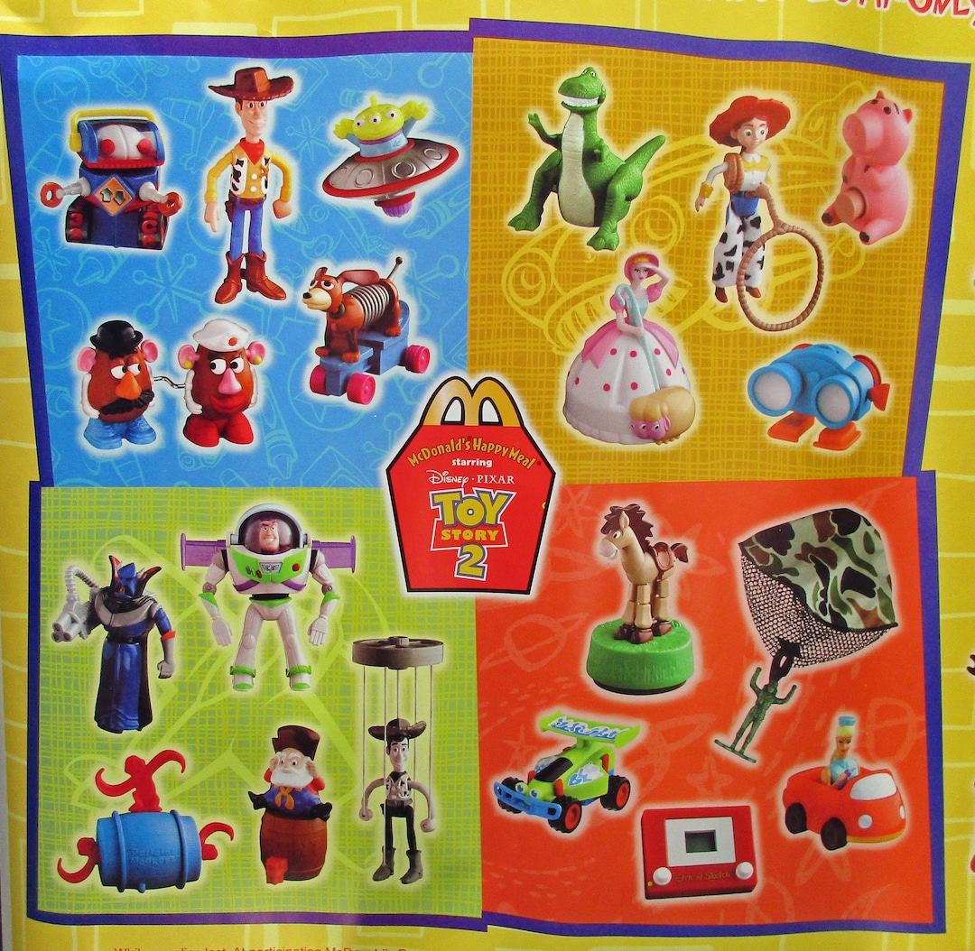 Disney Full Set of 20 Happy Meal Toys, Toy Story 2, New Old  Near Mint