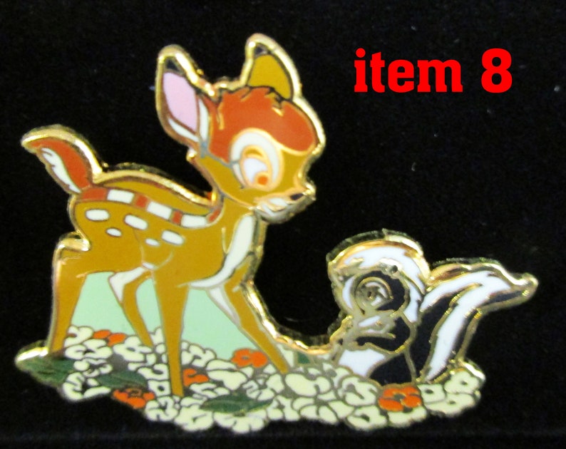 2121aB-10 9 Disney ride and character enameled pins Mint Condition 9 Collector Pins Pick the one you want New old stock