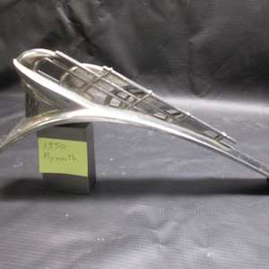 No.4063)  1950 Plymouth Hood Ornament, Metal, Original, Very Good condition, RARE hard to find.