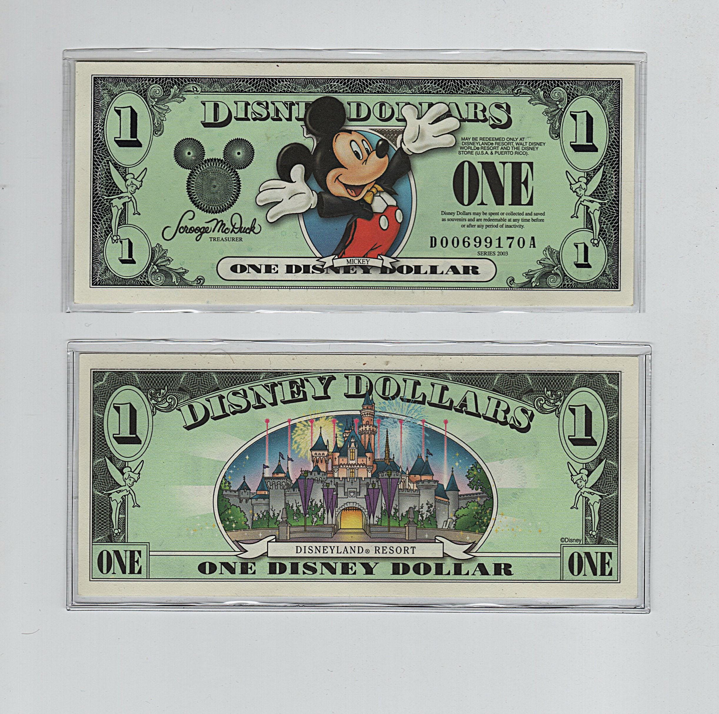 Disney Dollars セット 1ドル 5ドル 10ドル Disney Dollars セット 1ドル 5ドル 10ドル Disney Dollars