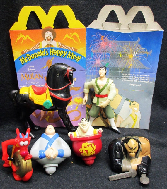 No.3019a SET OF 6 Pieces Disney. Mulan Characters Happy Meal