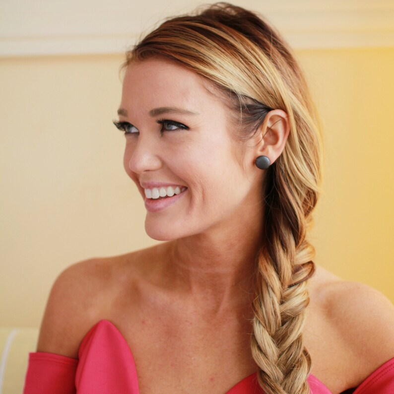 Camo Olive Green Earrings Khaki Green Studs Lightweight Stud Etsy