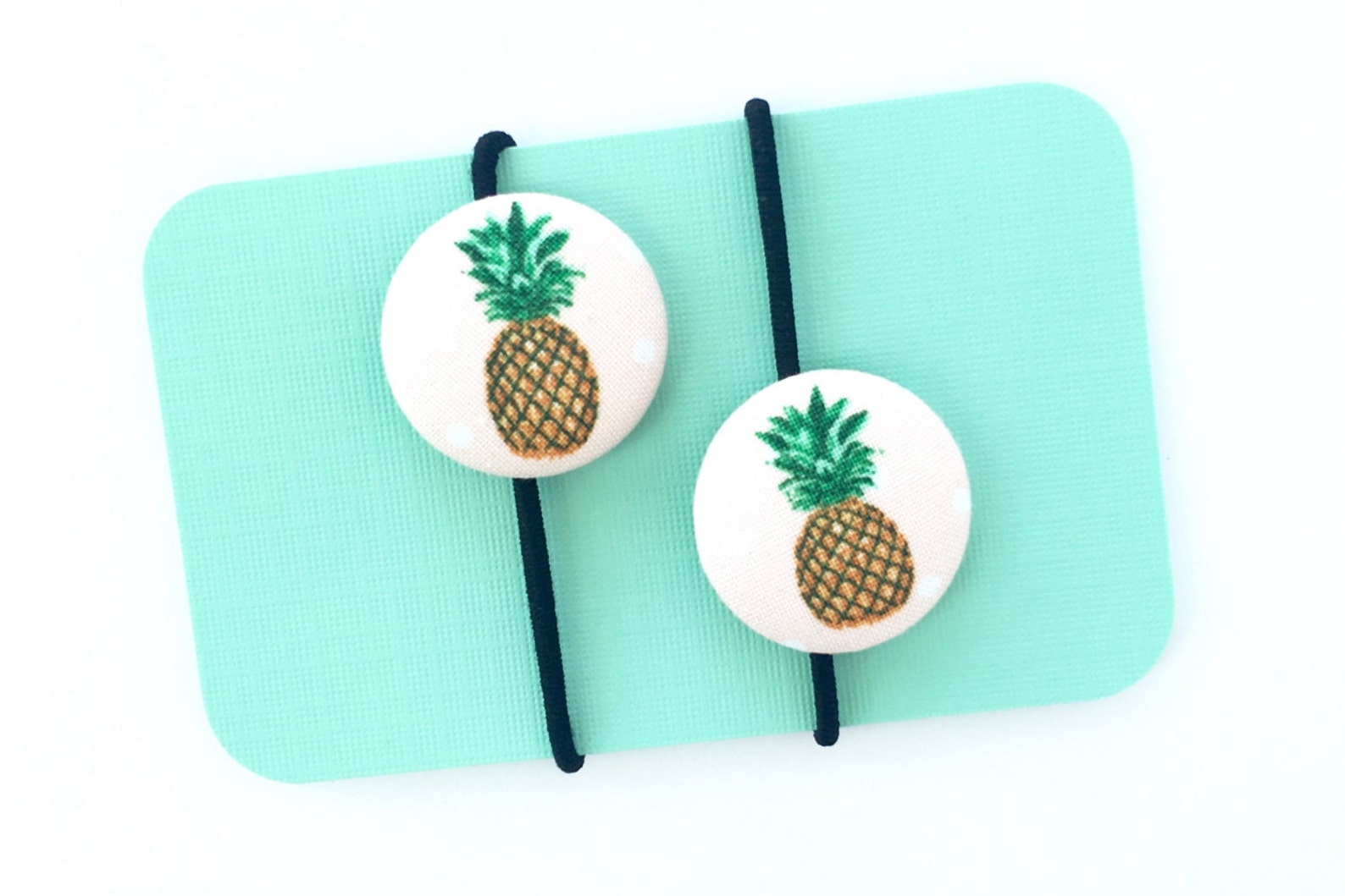 Pineapple Hair Ties Pineapple Ponytail Holders Fruit Hair Etsy