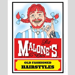 Post Malone Wendy’s Art Print