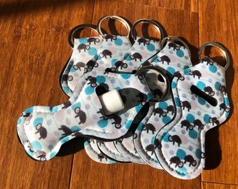 WHITE SLOTH ~ Chap stick Key Chain/ Chapstick Holder/ Lip Gloss Key Chain/ Holder - Quantity One