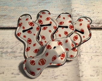 Chapstick Key Chain/ Chapstick Holder/ Lip Gloss Key Chain/ Holder Sports FOOTBALL - Quantity One