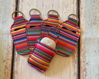SERAPE Print HAND SANITIZER Holder Key Chain Air Pod Case