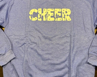 CLEARANCE - SALE ~ Royal Blue Cheer sweatshirt Size MEDIUM - CheerLeader