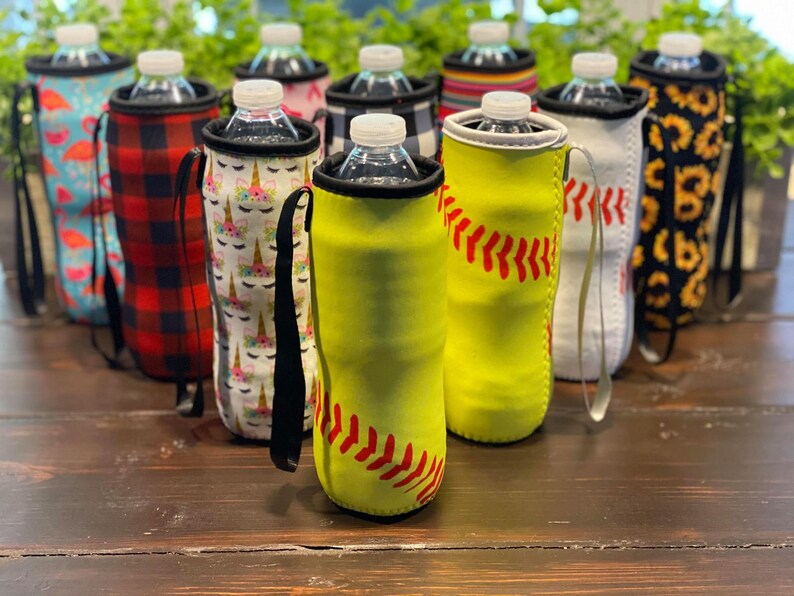 WATER BOTTLE HOLDER Neoprene Holder with Strap for Drink Etsy