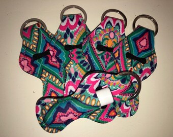 CROWN JEWEL ~ Chap stick Key Chain/ Chapstick Holder/ Lip Gloss Key Chain/ Holder - Quantity One