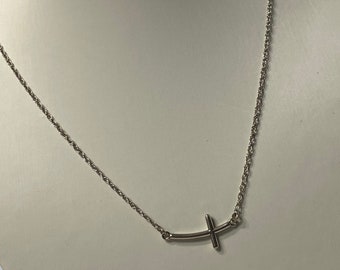 Collier pendentif croix en argent sterling 925, cadeau de bijoux religieux, 16 pouces
