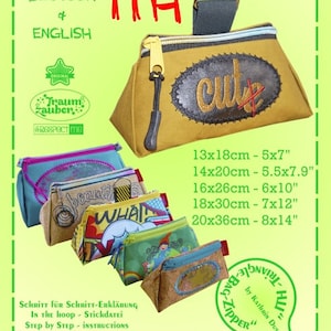 13x18 to 20x36 ITH Triangle Bag Zipper Window - all sizes quickly embroidered