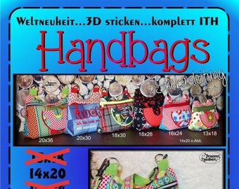 ITH-3D-Handbag SET B" - 20x30 Stickdatei