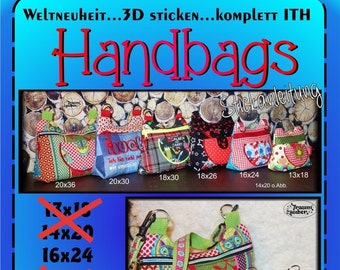 ITH-3D-Handbag" - 16x24 embroidery file