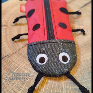 15x25 cm 6x10 inch Pencil Case Ladybug ITH Bild 5