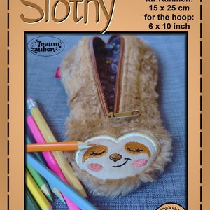 Estuche para lápices Slothy ITH de 15 x 25 cm - 6 x 10 pulgadas