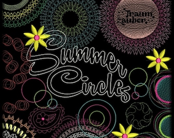 "Summer Circles" - for the 10 x 10 cm frame