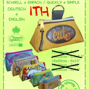 16x26 ITH-Triangle-Bag Zipper-Window - all sizes quickly embroidered