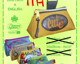 16x26 ITH-Triangle-Bag Zipper-Window - all sizes quickly embroidered