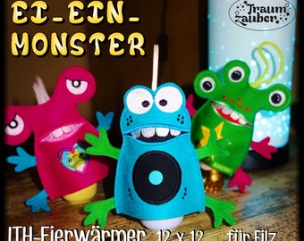 Ei-ein-Monster" - Eierwärmer-ITH 12 x 12