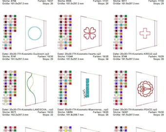 20x30 - ITH-3D-Kosmetic-Bag" Stickdatei