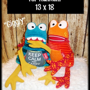 Chatterbox Monster Giggly frame size 13 x 18 image 1