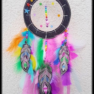 Dreamcatcher-DIY-Set sticken und basteln 13x13 cm Bild 2